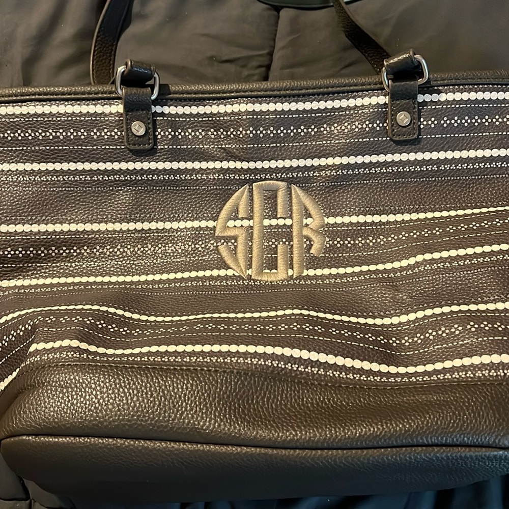 Thirty one tote embroidered with SCR